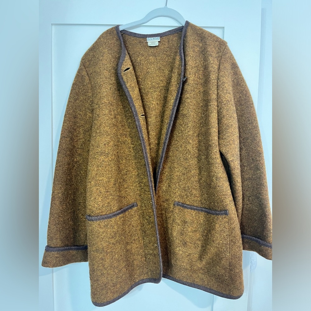 Vintage LL Bean boiled wool coat